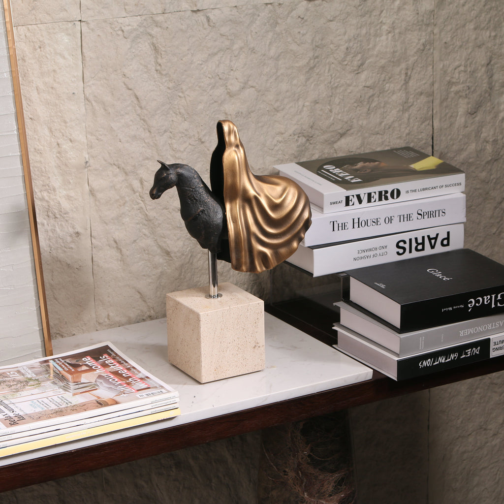 King's Cavallo ~ Marble Sculpture