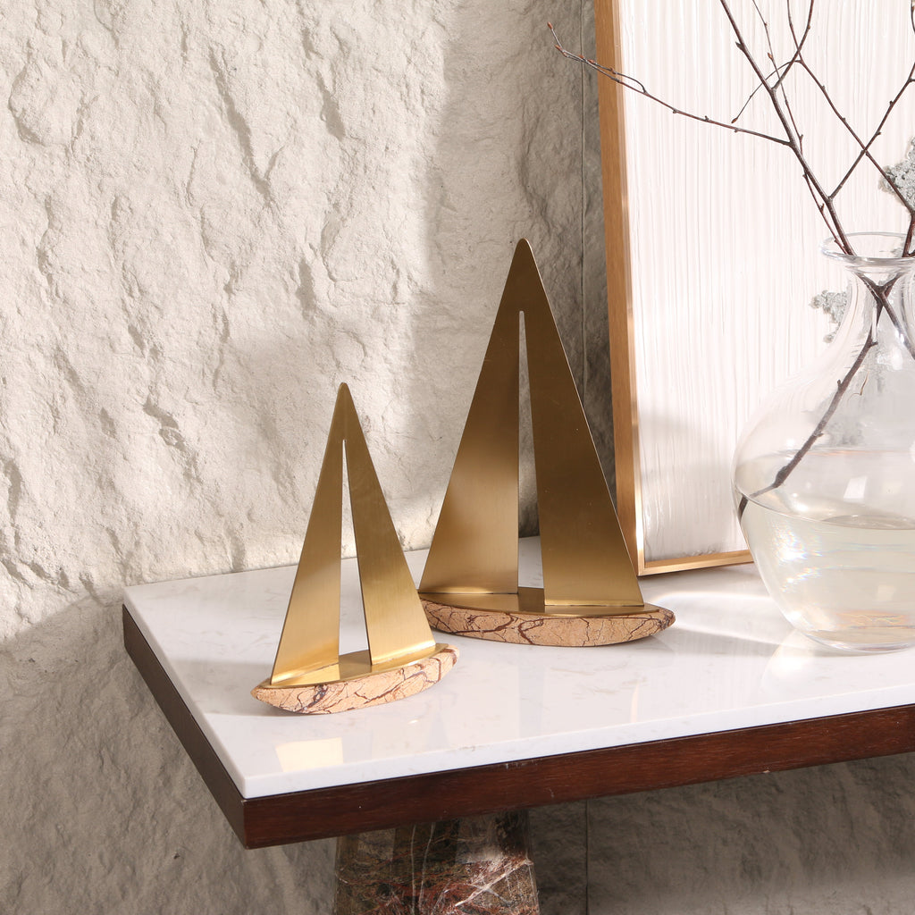 Sailboat Marble Object