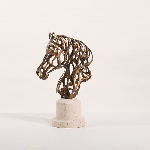 The Sculpted Stallion ~ Marble Sculpture