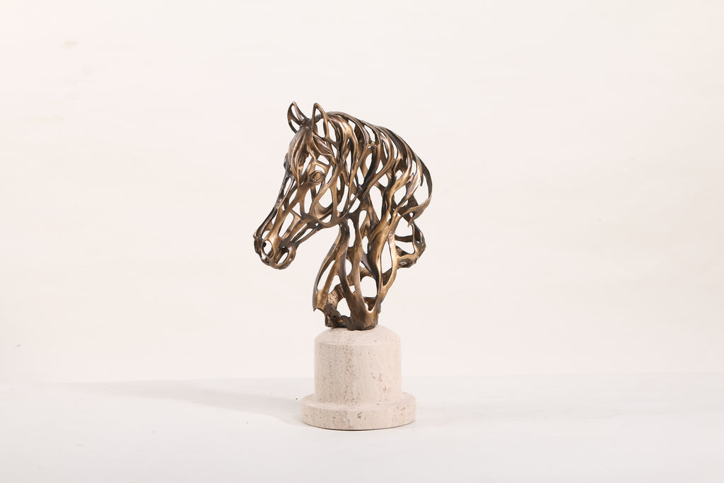 The Sculpted Stallion ~ Marble Sculpture