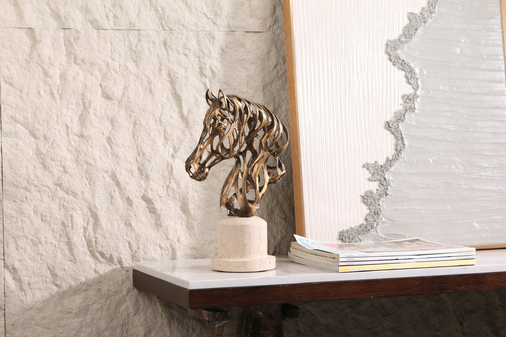The Sculpted Stallion ~ Marble Sculpture
