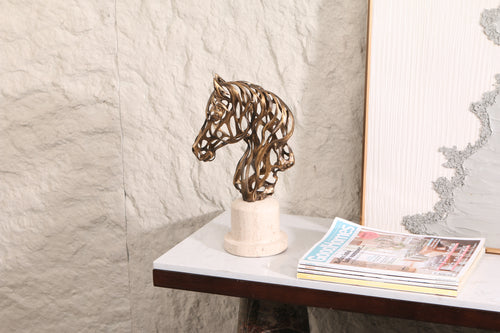 The Sculpted Stallion ~ Marble Sculpture