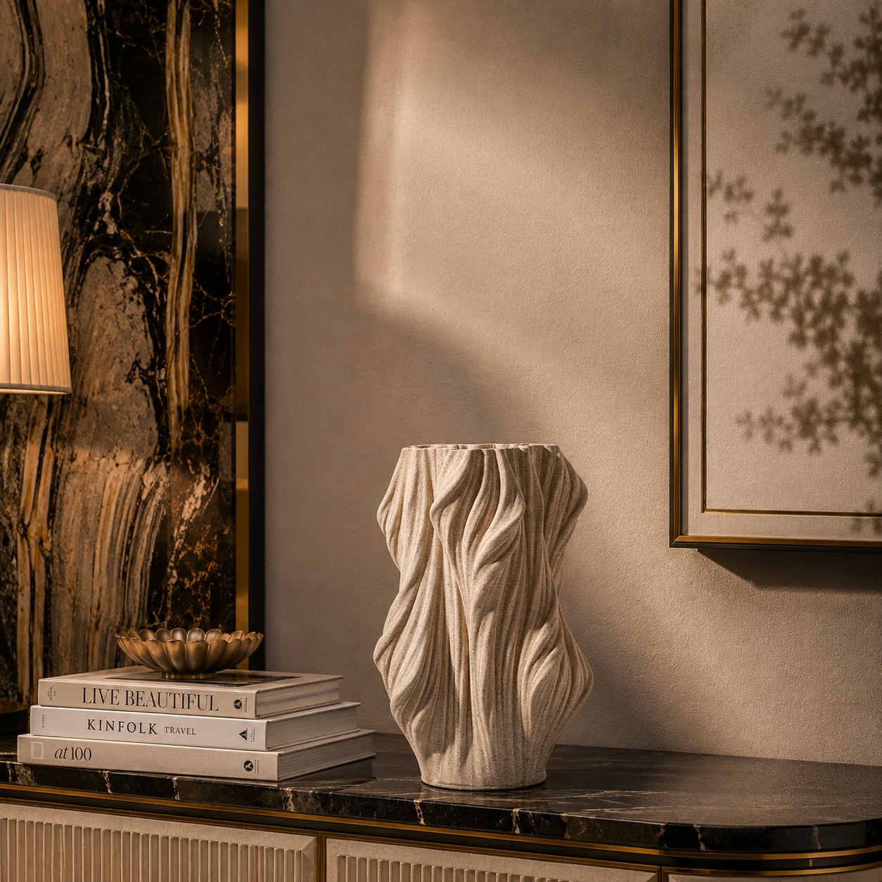 Ethereal Sand Textured Vase