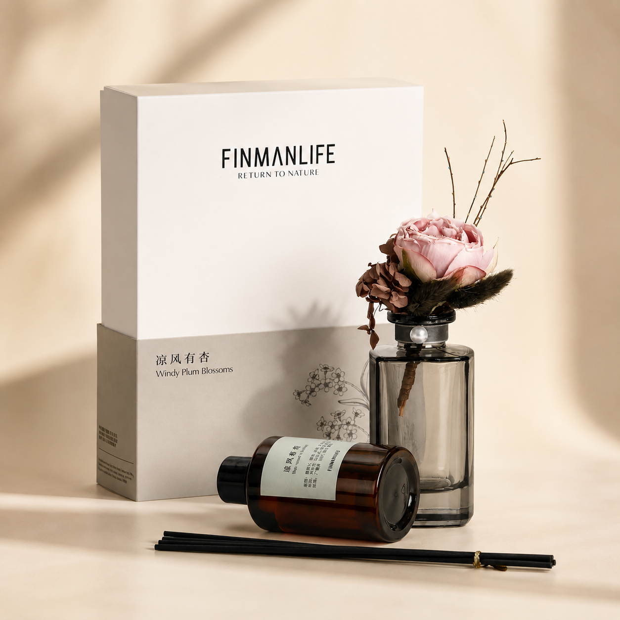 PLUM BLOSSOMS REED DIFFUSER