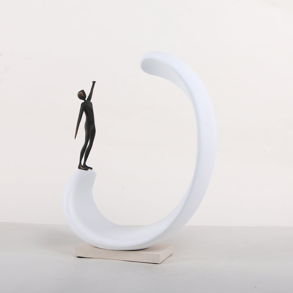 Journey to the Peak ~ Marble Sculpture