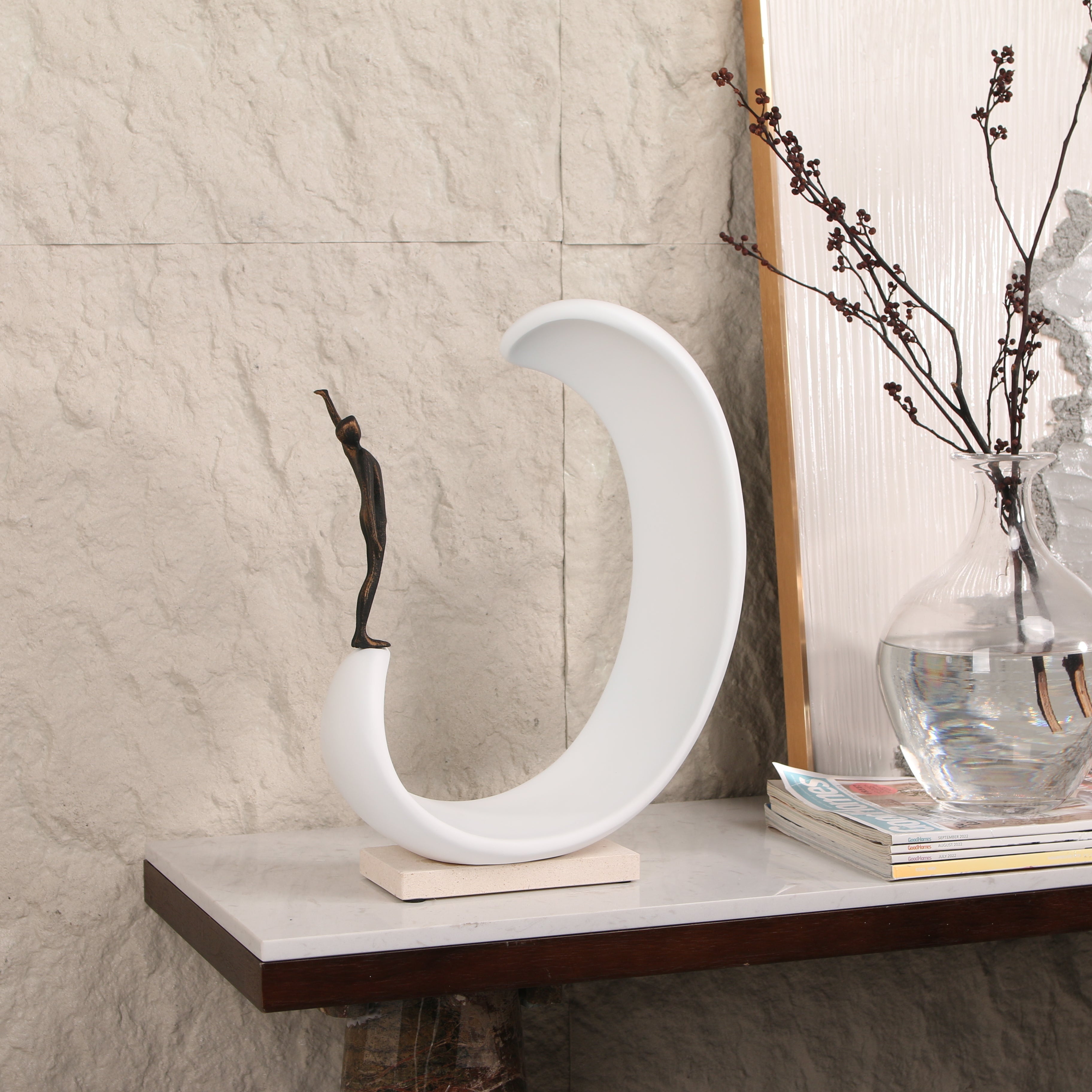 Journey to the Peak ~ Marble Sculpture