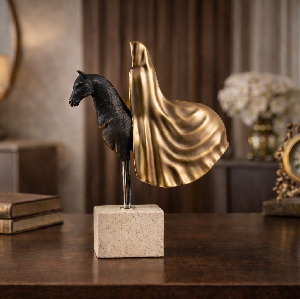 King's Cavallo ~ Marble Sculpture