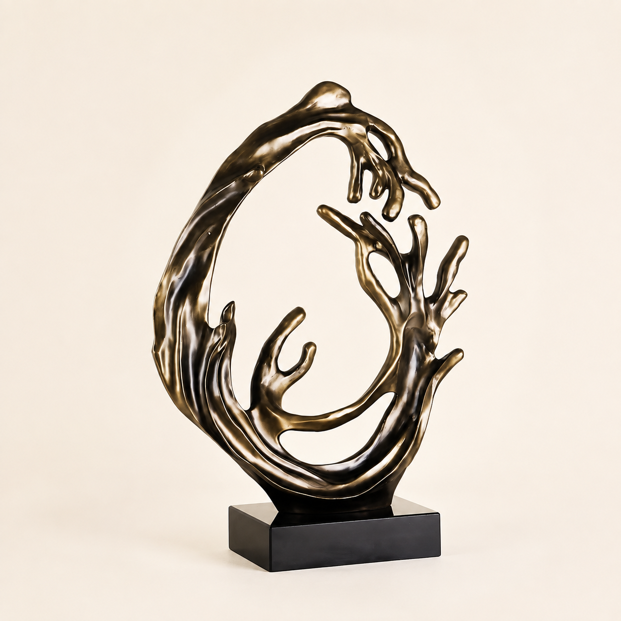WAVE ABSTRACT ~ BRONZE SCULPTURE