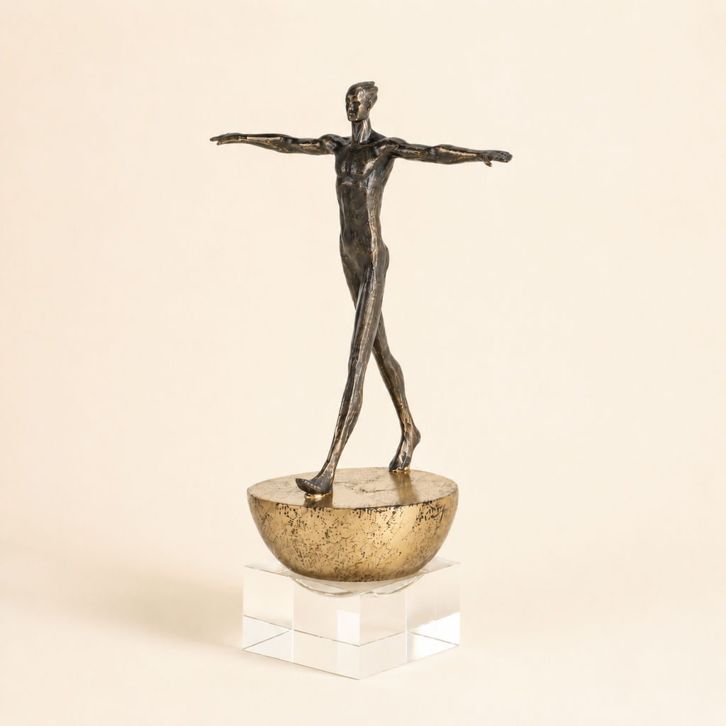 BALANCED MAN SCULPTURE