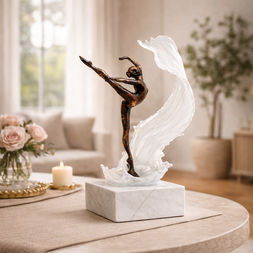 The Bronze Ballerina ~ Marble Sculpture