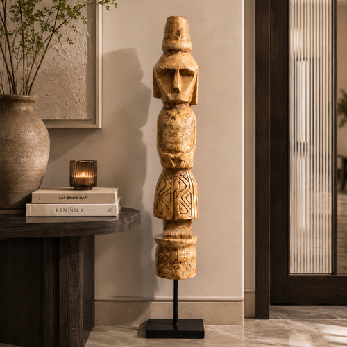 NUBRA TOTEM SCULPTURE~ 5.4 Ft Tall