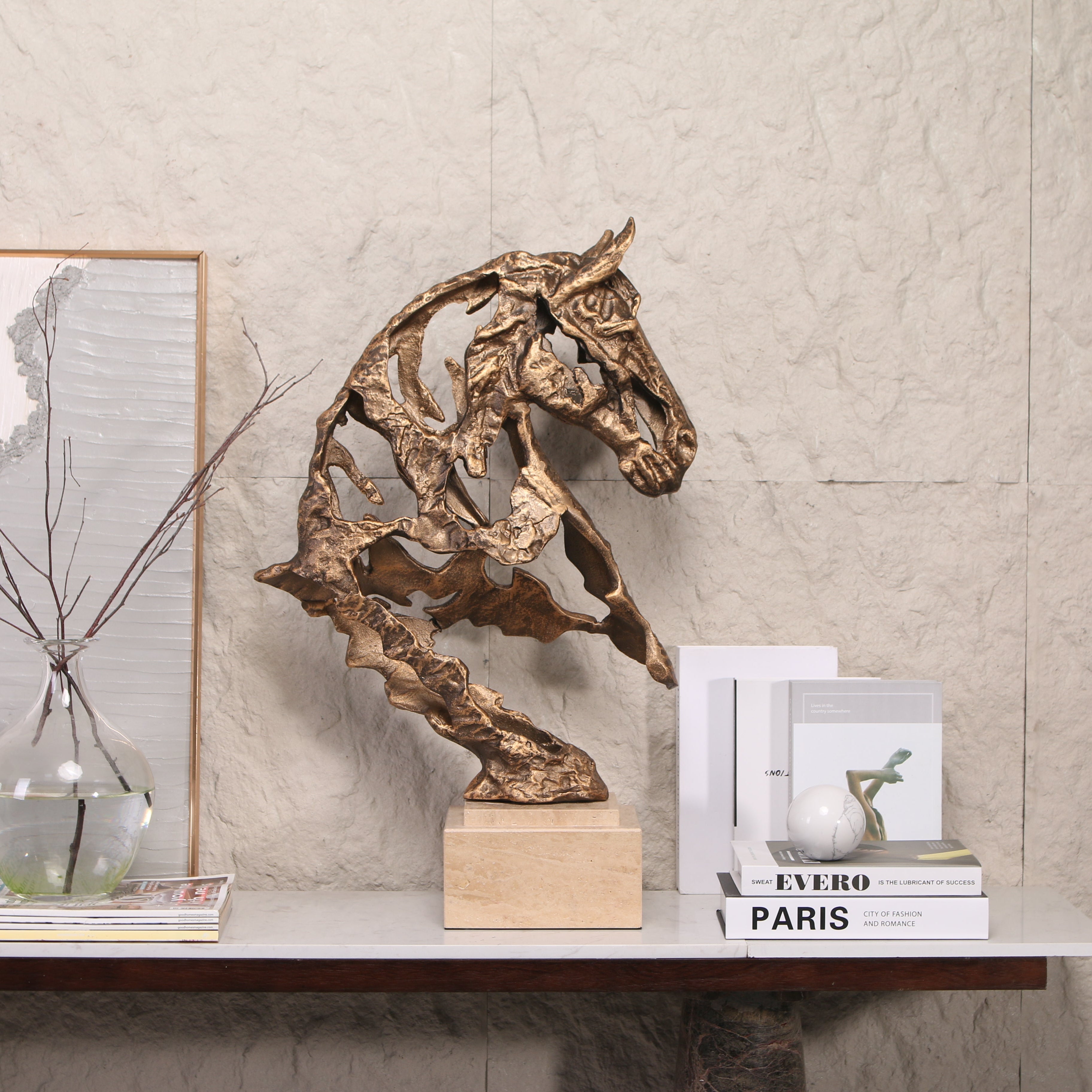 GRANDE CAVALLO ~ MARBLE SCULPTURE