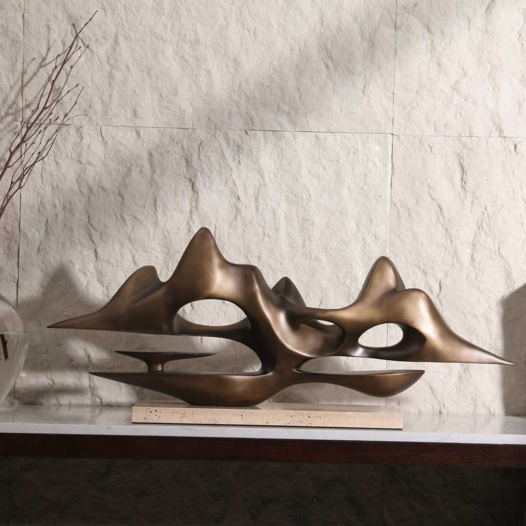 Golden Terrain ~ Marble Sculpture