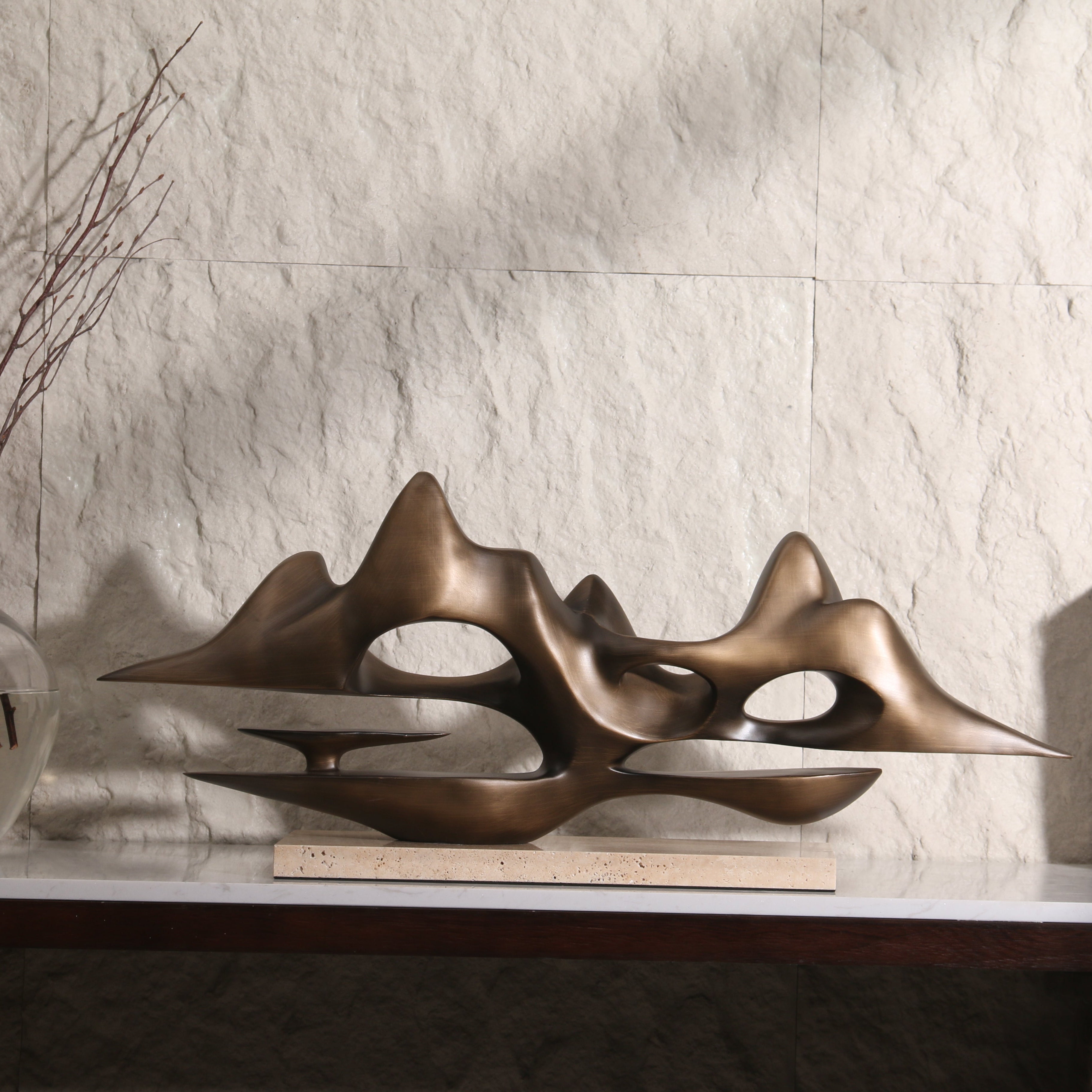 Golden Terrain ~ Marble Sculpture