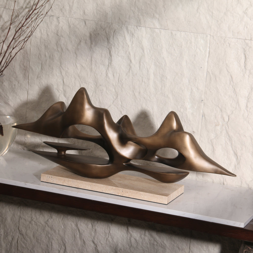 Golden Terrain ~ Marble Sculpture