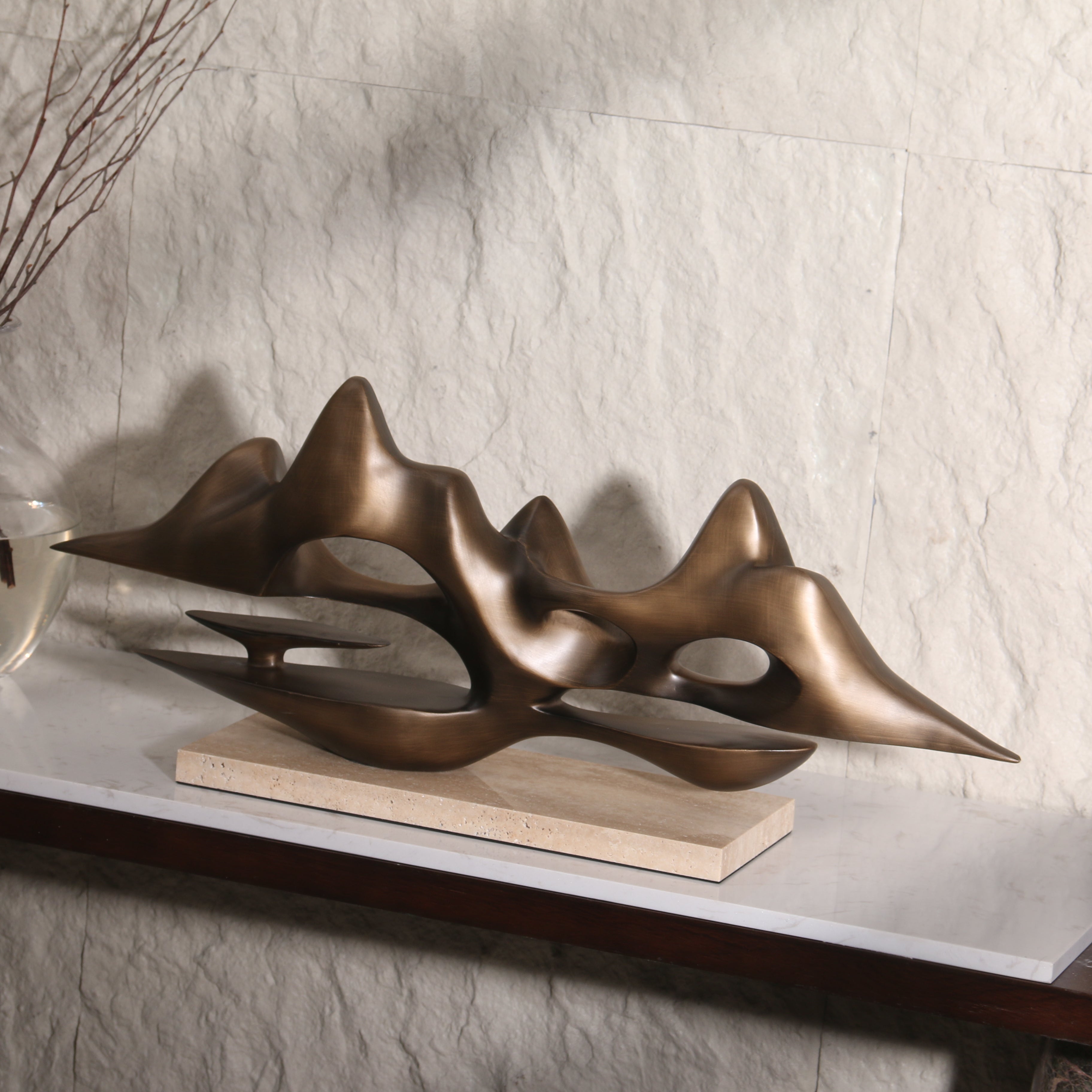 Golden Terrain ~ Marble Sculpture