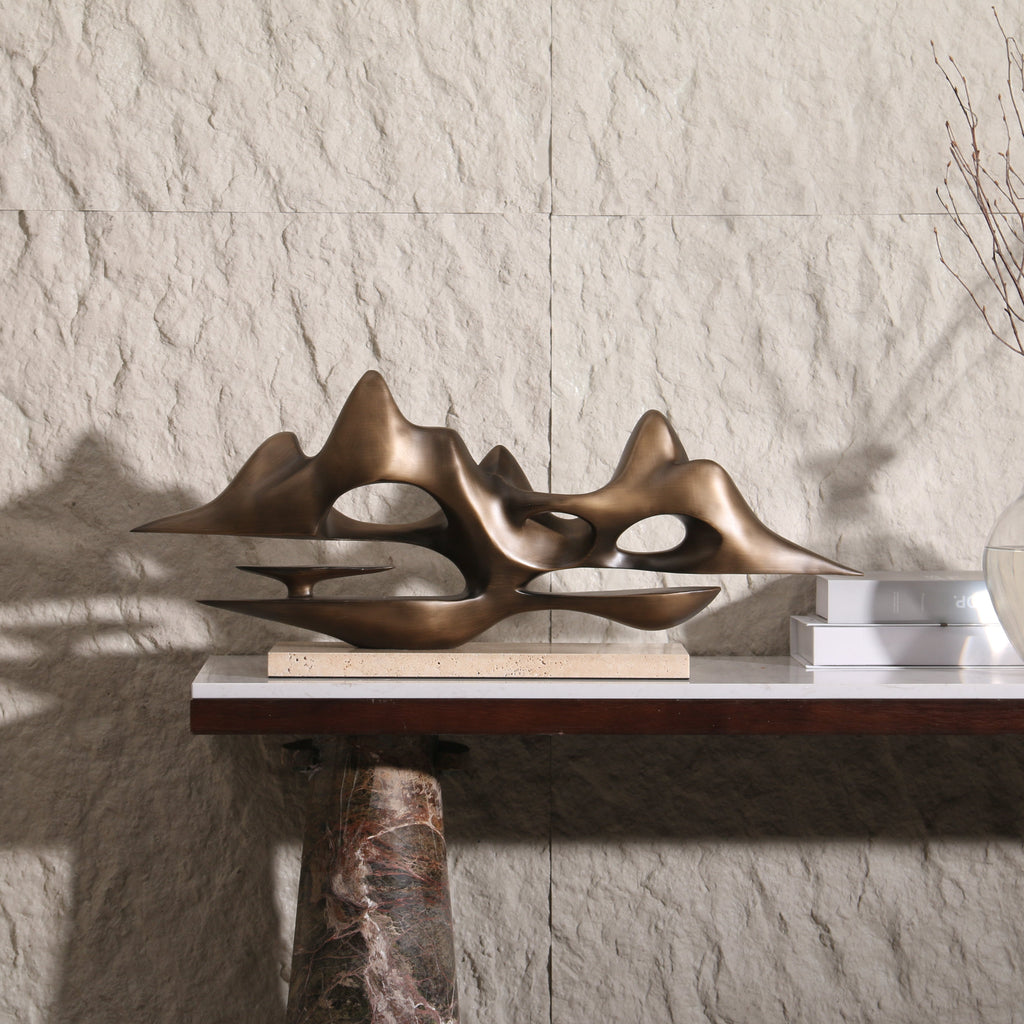 Golden Terrain ~ Marble Sculpture