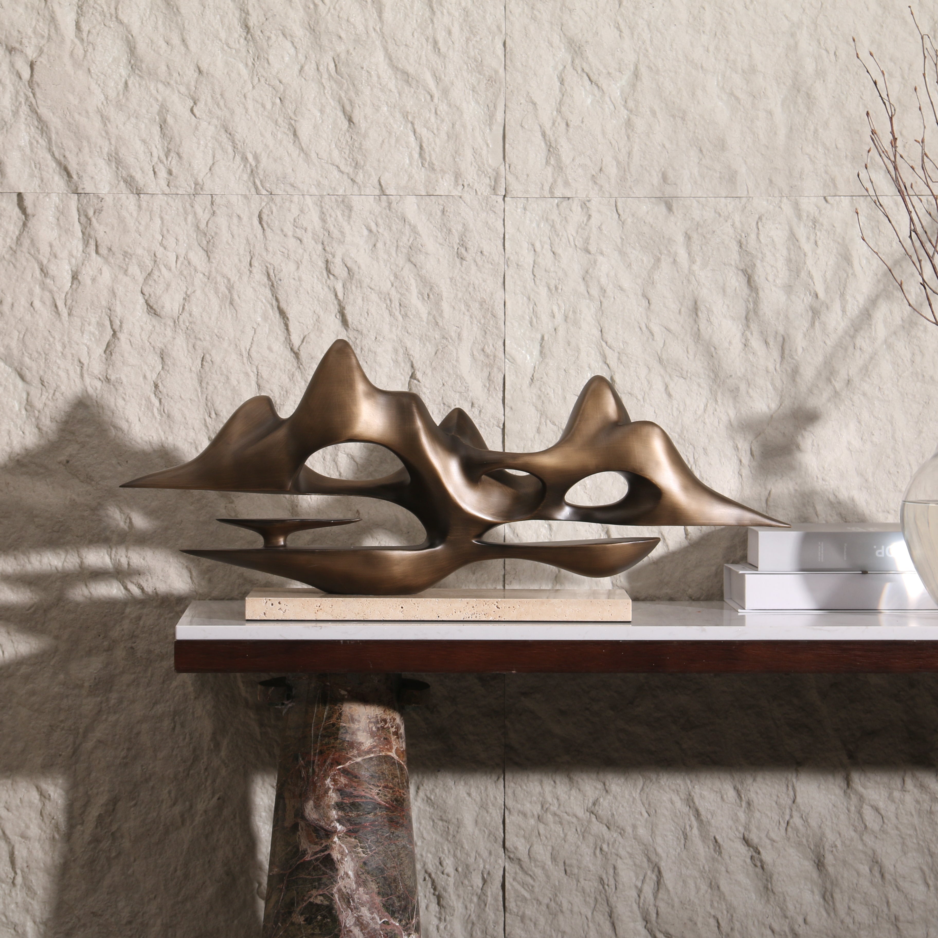 Golden Terrain ~ Marble Sculpture