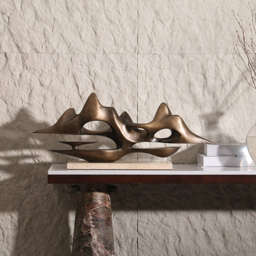 Golden Terrain ~ Marble Sculpture