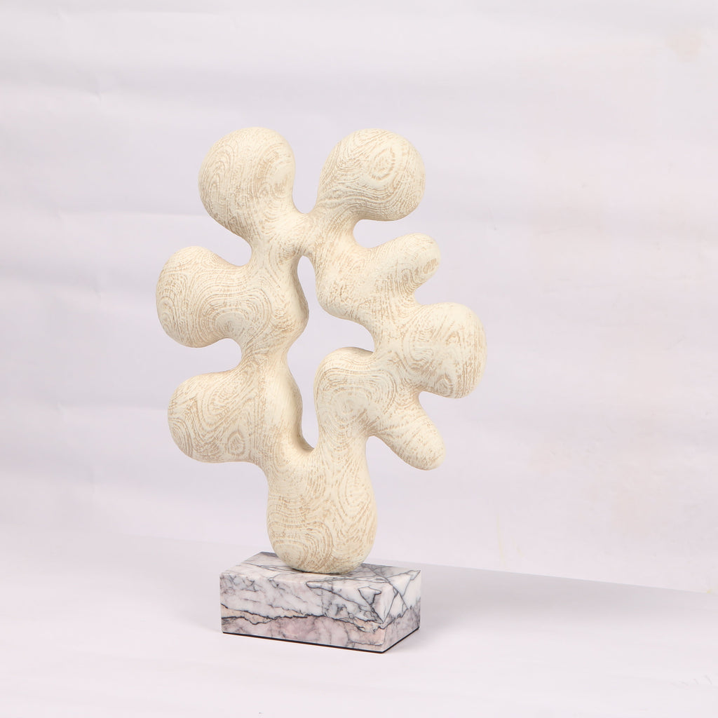 WHITE FORME ABSTRACT ~ MARBLE SCULPTURE
