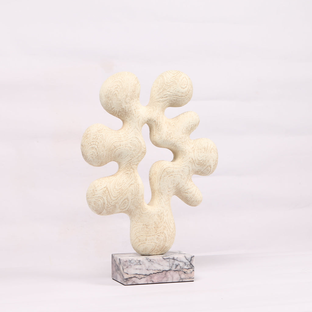 WHITE FORME ABSTRACT ~ MARBLE SCULPTURE