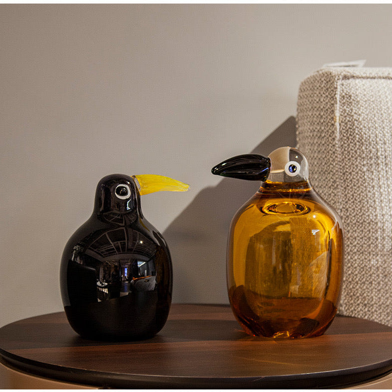 TWIN BEAKS ~HANDBLOWN GLASS OBJECT