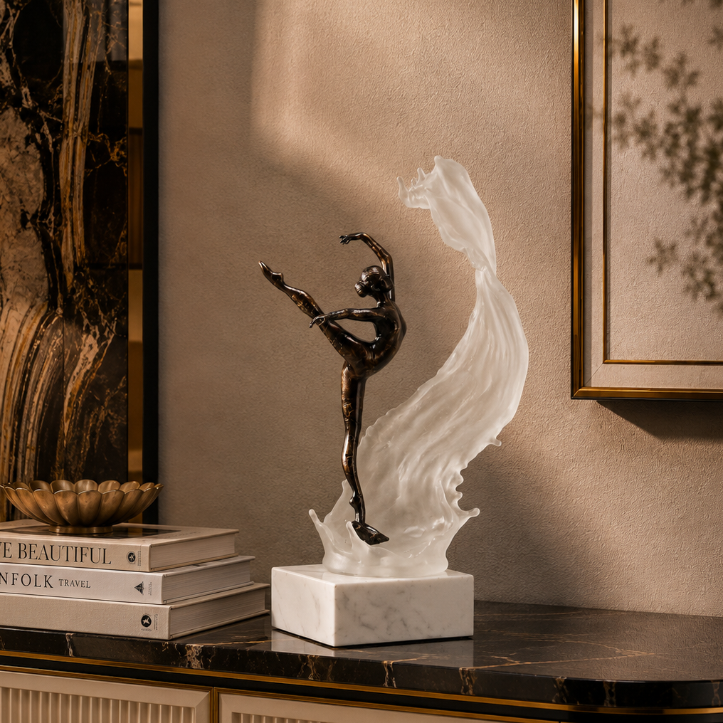 The Bronze Ballerina ~ Marble Sculpture